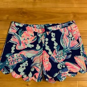 Lilly Pulitzer fish shorts size 0
